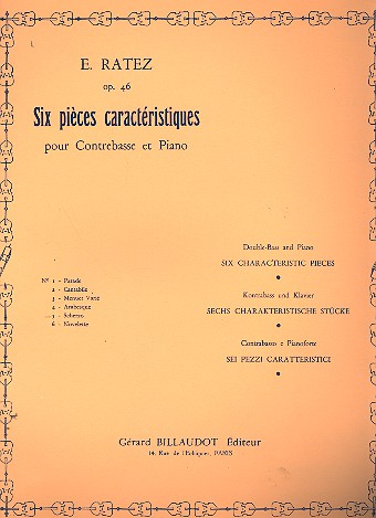 Scherzo op.46,5&nbsp;&nbsp;pour contrebasse et piano&nbsp;&nbsp;