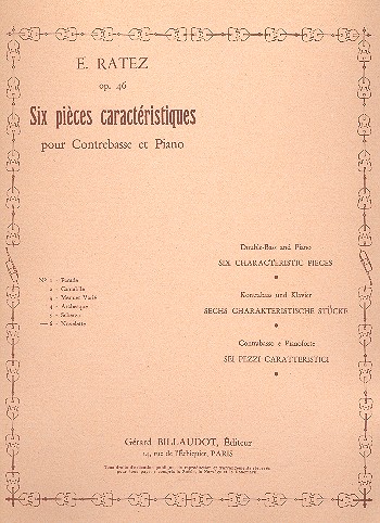 Novelette op.46,6&nbsp;&nbsp;pour contrebasse et piano&nbsp;&nbsp;