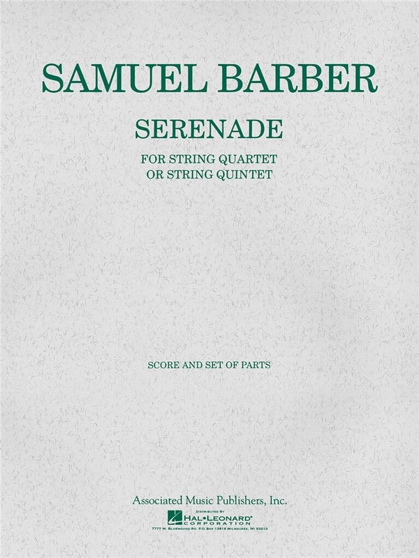 Serenade op.1  for string quartet (string orchestra)  score and parts
