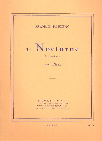 Nocturne ut majeur no.1 &nbsp;&nbsp;pour piano&nbsp;&nbsp;