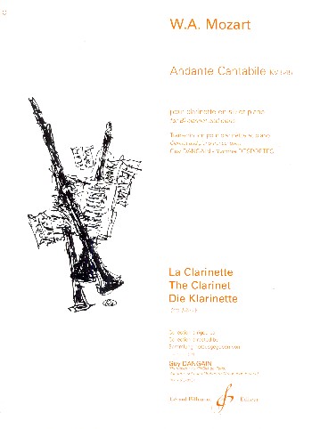 Andante cantabile KV545&nbsp;&nbsp;pour clarinette et piano&nbsp;&nbsp;