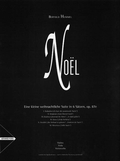 Noel op.87e&nbsp;&nbsp;für Streichtrio&nbsp;&nbsp;3 Spielpartituren
