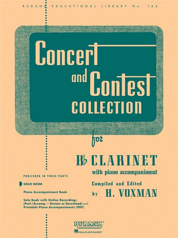 Concert and Contest Collection  for clarinet and piano  clarinet part
