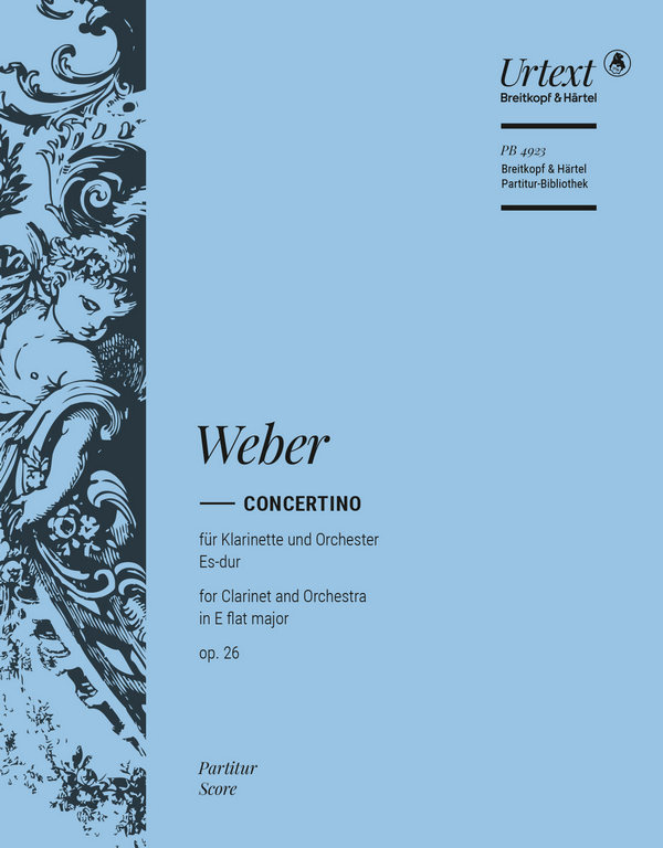 Concertino Es-Dur op.26  für Klarinette und Orchester  Partitur