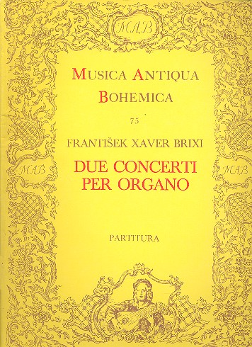 2 Konzerte  für Orgel und Orchester  Partitur