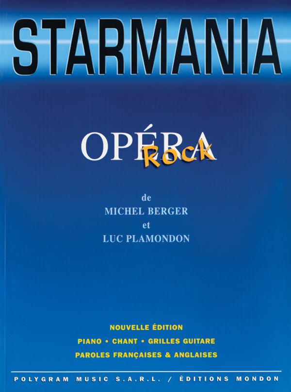 Starmania: rock opera&nbsp;&nbsp;songbook p/v/g  (fr)&nbsp;&nbsp;