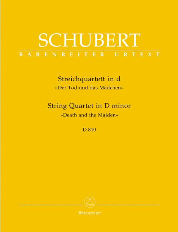 Streichquartett d-Moll D810&nbsp;&nbsp;&nbsp;&nbsp;Stimmen