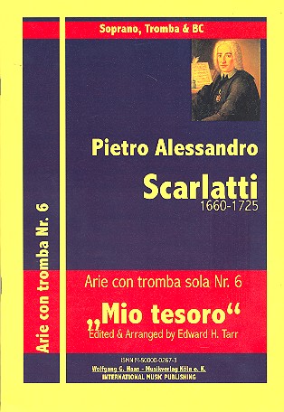 Mio tesoro per te moro für&nbsp;&nbsp;Sopran, Trompete und Bc&nbsp;&nbsp;Partitur und Stimmen
