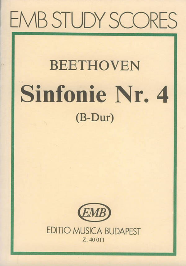 Sinfonie B-Dur Nr.4 op.60&nbsp;&nbsp;für Orchester&nbsp;&nbsp;Studienpartitur