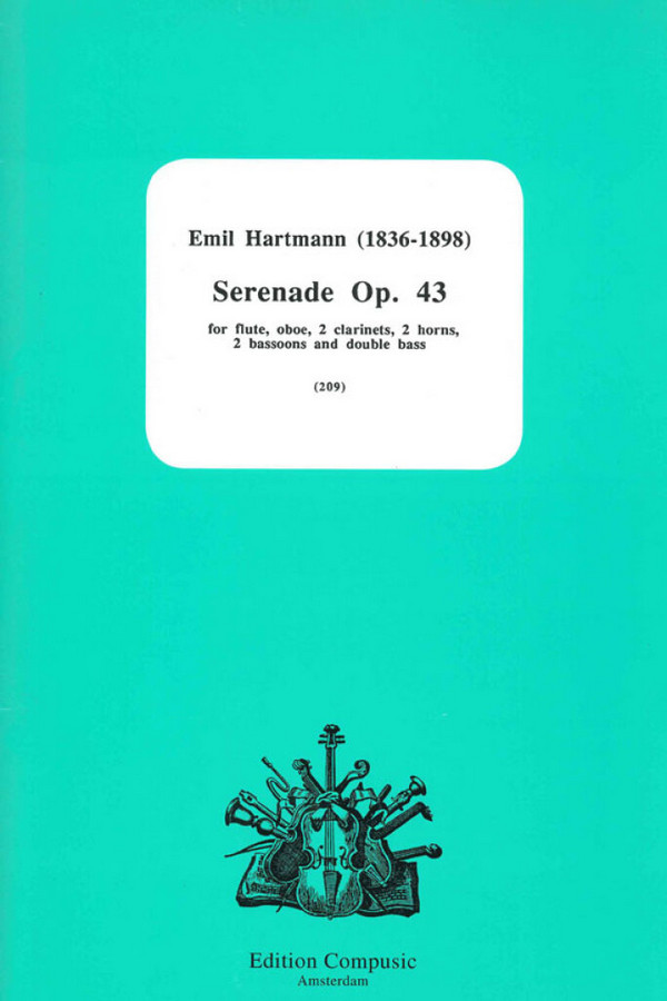 Serenade op.43 for flute, oboe,&nbsp;&nbsp;2 clarinets, 2 horns, 2 bassoons,&nbsp;&nbsp;double bass