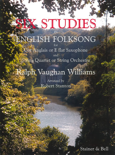 6 Studies in English Folksongs  for cor anglais or eb saxophone and  string quartet  - score and 5 parts -