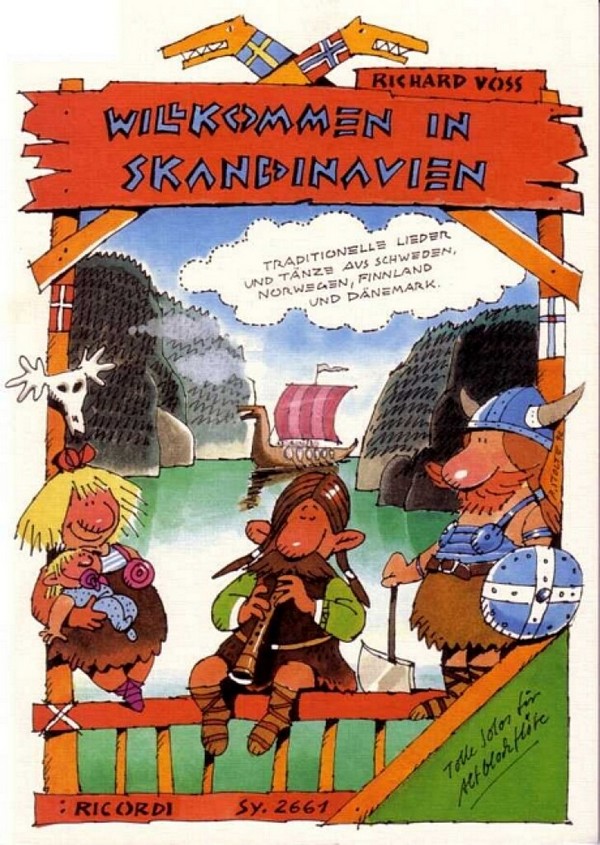 Willkommen in Skandinavien für&nbsp;&nbsp;Altblockflöte mit Gitarrenakkorden&nbsp;&nbsp;Traditionelle Lieder und Tänze