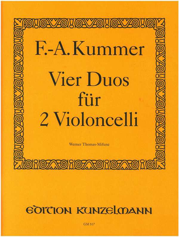 4 Duos  für 2 Violoncelli  2 Spielpartituren