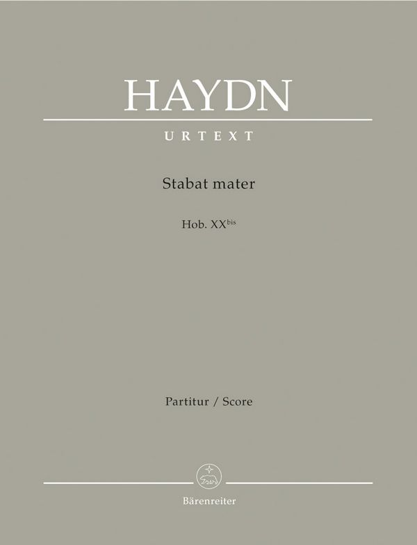 Stabat Mater für Soli, gem Chor und Orchester&nbsp;&nbsp;Partitur&nbsp;&nbsp;