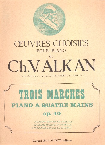 Marche si bemol majeur op.40,3  pour piano a 4 mains  .