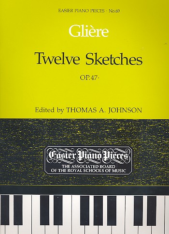 12 Sketches op.47  for piano  