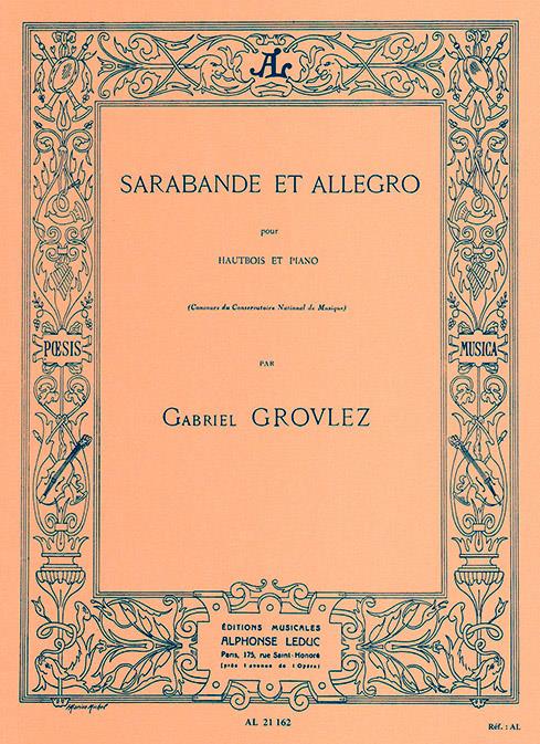 Sarabande et allegro  pour hautbois et piano  
