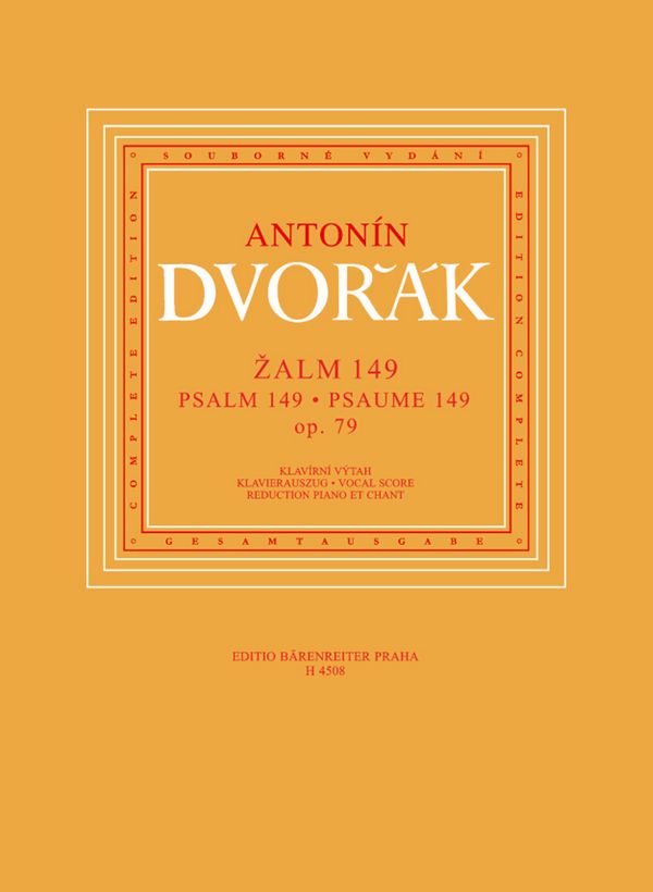 Psalm 149 op.79&nbsp;&nbsp;für gem Chor und Orchester&nbsp;&nbsp;Klavierauszug