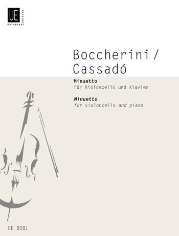 Minuetto von Boccherini für&nbsp;&nbsp;Violoncello und Klavier&nbsp;&nbsp;