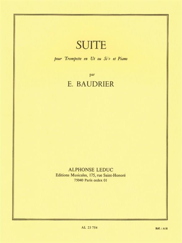 Suite pour trompette en ut ou sib&nbsp;&nbsp;et piano&nbsp;&nbsp;