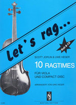 Let's rag 10 Ragtimes für Viola  und Klavierbegleitung auf CD  
