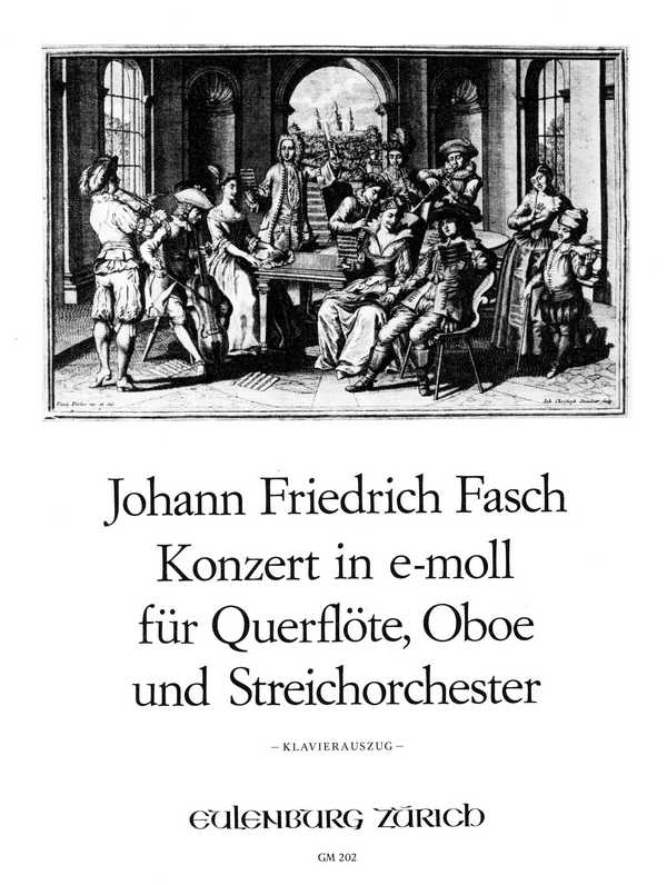Konzert e-Moll  für Querflöte, Oboe und Streichorchester  Klavierauszug