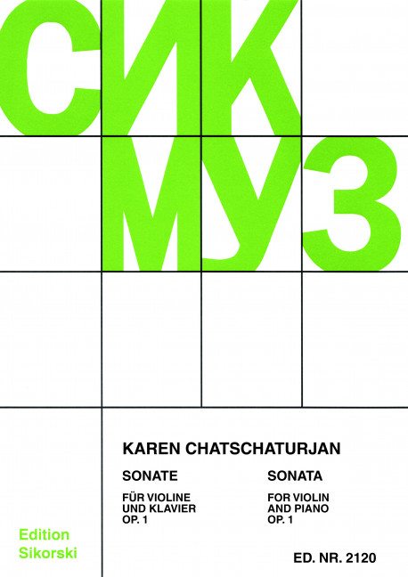 Sonate op.1&nbsp;&nbsp;für Violine und Klavier&nbsp;&nbsp;