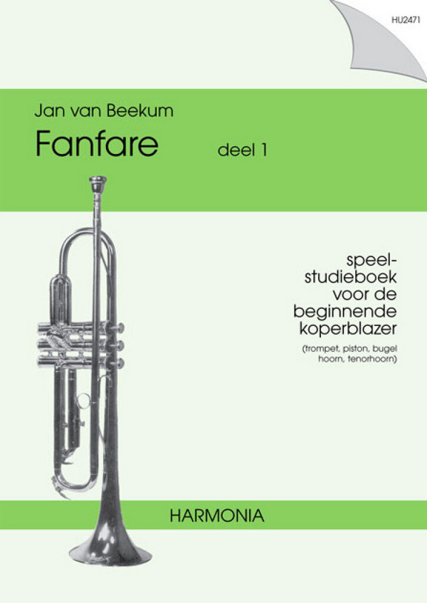Fanfare vol.1 Speel-studieboek  voor de beginnende koperblazer  (trp/piston/horn/ten.horn...)