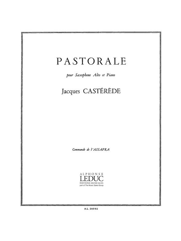 Pastorale pour saxophone&nbsp;&nbsp;alto et piano&nbsp;&nbsp;