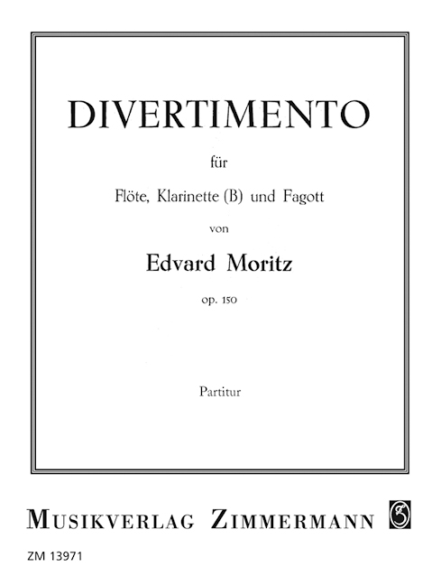 Divertimento op.150 für Flöte,&nbsp;&nbsp;Klarinette und Fagott&nbsp;&nbsp;Partitur