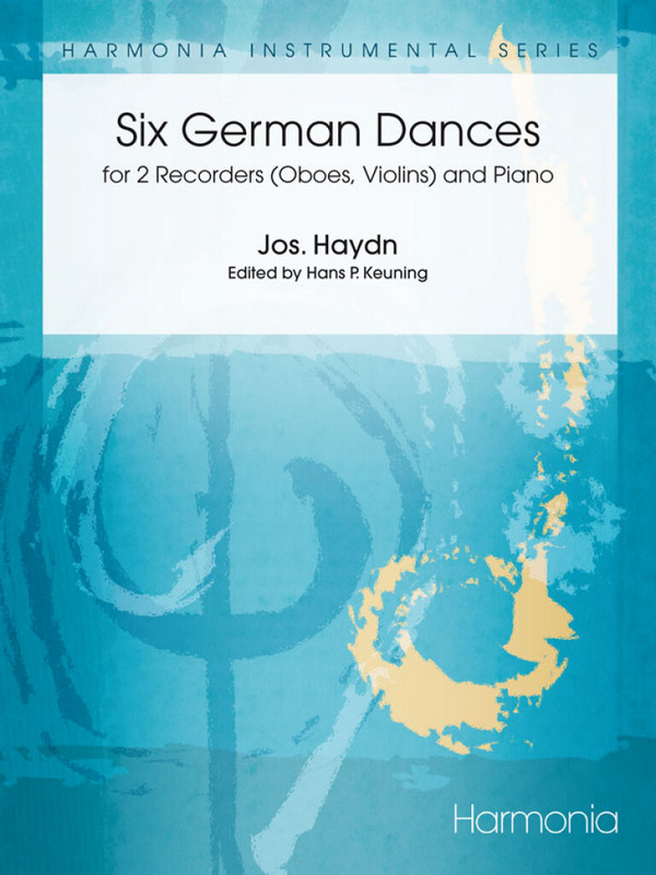 6 German Dances for 2 recorders  (oboes, violins) and piano  score