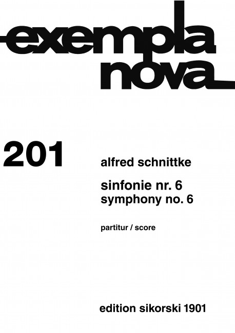 Sinfonie Nr.6 für Orchester&nbsp;&nbsp;&nbsp;&nbsp;