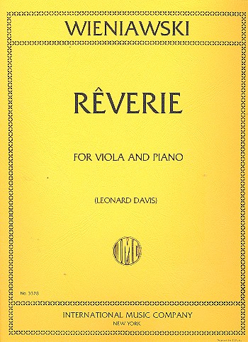Rêverie  for viola and piano  