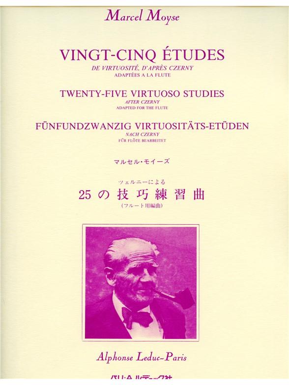 25 études de virtuosité d'après  Czerny pour flûte  