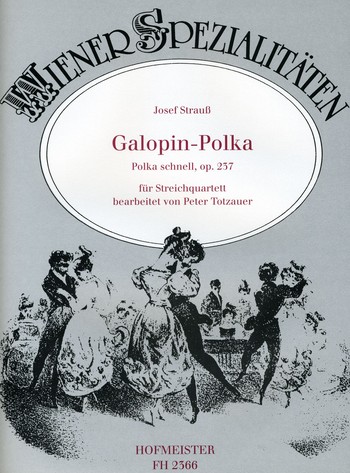 Galopin-Polka op.237  für Streichquartett  Partitur und Stimmen