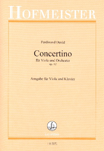 Concertino Op.12 für Viola und  Orchester  Ausgabe Viola/Klavier