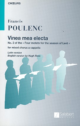 Vinea mea electa for mixed chorus&nbsp;&nbsp;a cappella (la/en)&nbsp;&nbsp;score