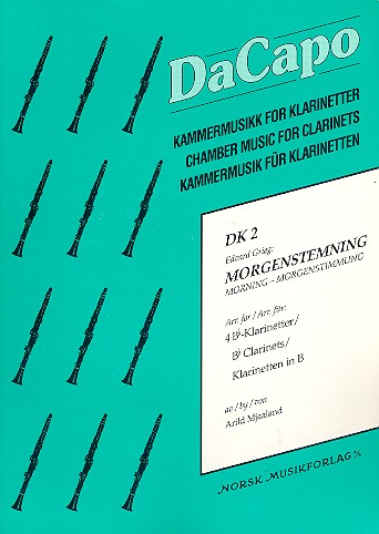 Morgenstimmung für 4 Klarinetten  Partitur und Stimmen  
