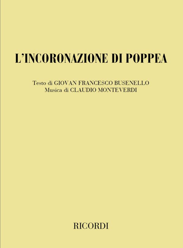 L'Incoronazione di Poppea&nbsp;&nbsp;Libretto (it)&nbsp;&nbsp;