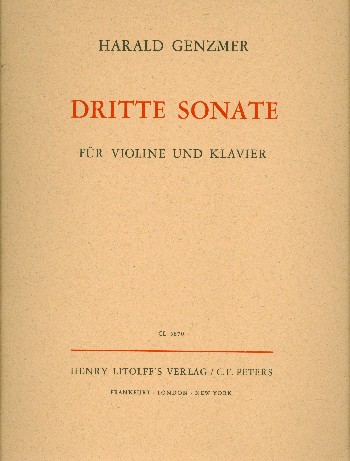 Sonate Nr.3  für Violine und Klavier  
