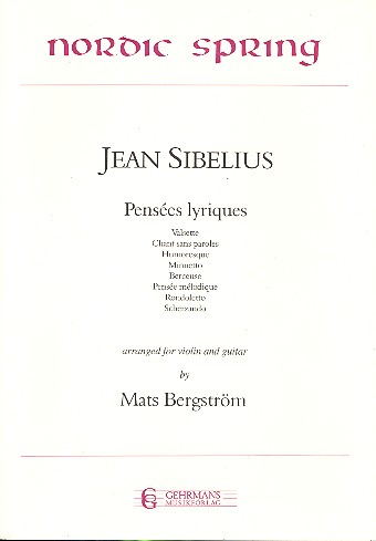 Pensées lyriques op.40&nbsp;&nbsp;for violin and guitar&nbsp;&nbsp;