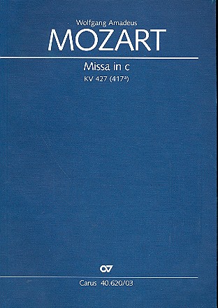 Missa c-Moll KV427&nbsp;&nbsp;für Soli, gem Chor und Orchester&nbsp;&nbsp;Klavierauszug