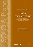 12 Vortragsstücke für Posaune  in B/C (Tenorhorn/Bariton/Tenorsaxophon/  Trompete) und Klavier,    Partitur und 2 Stimmen