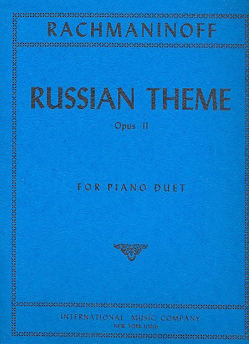 Russian Theme op.11,3  for piano  