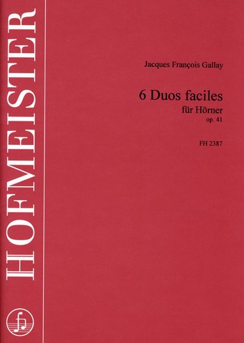 6 Duos faciles op.41 für 2 Hörner