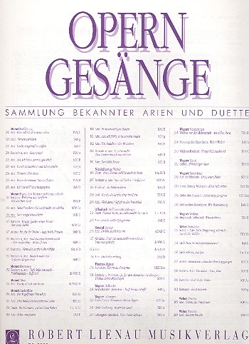 Nun vergiss leises Flehen (aus 'Die Hochzeit des Figaro')&nbsp;&nbsp;für Gesang und Klavier&nbsp;&nbsp;