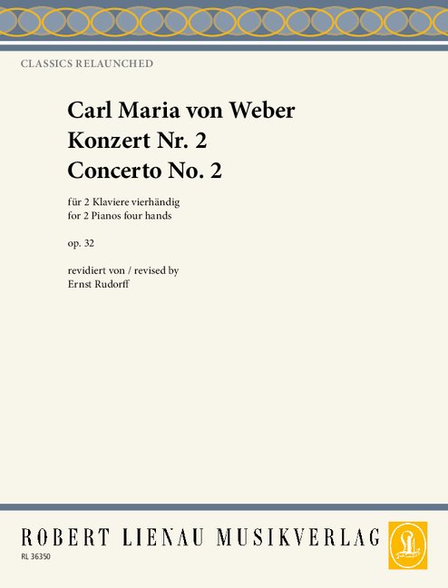 Konzert Es-Dur Nr.2 op.32  für Klavier und Orchester  für 2 Klaviere