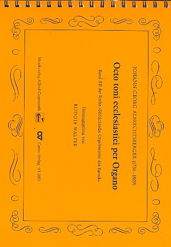 Octo toni ecclesiastici  für Orgel  