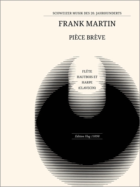 Pièce brève pour flûte, hautbois  et harpe (clavecin)  