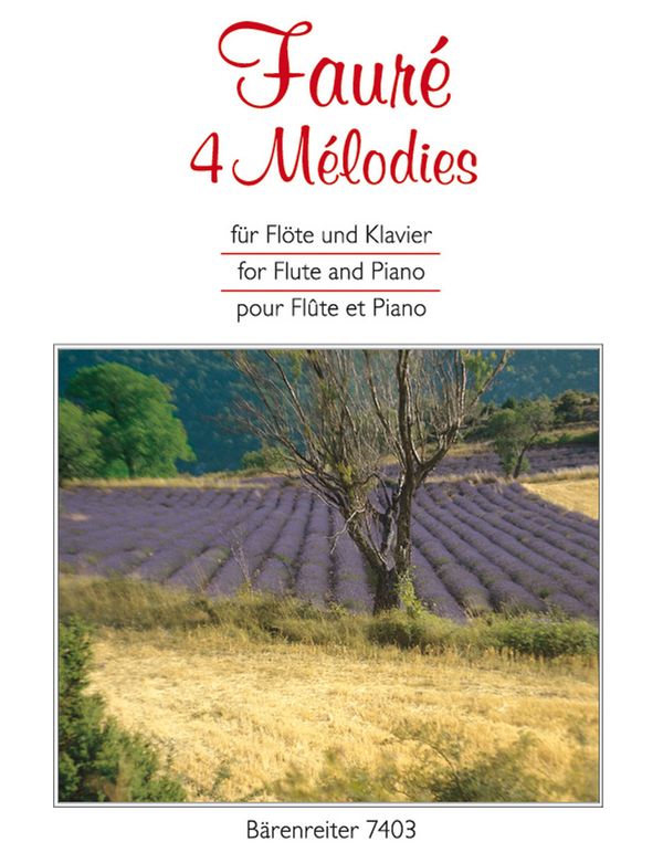 4 mélodies für Flöte und Klavier    